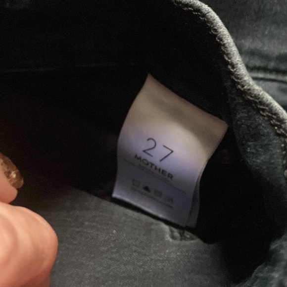 MOTHER THE RASCAL ANKLE SNIPPET IN BLACKBIRD HI RISE STRAIGHT LEG ANKLE SZ 27 - Picture 15 of 16